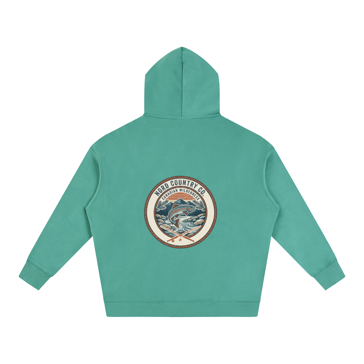 Coton Ouaté Oversize — Badge Pêche Sauvage