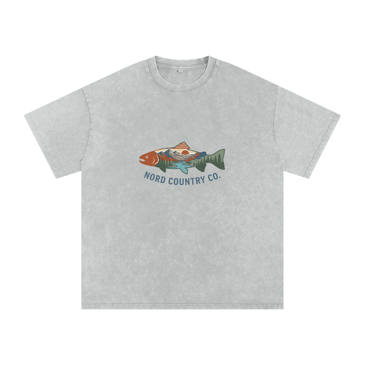 T-shirt Truite Rivière — Coupe Oversize — Nord Country Co.