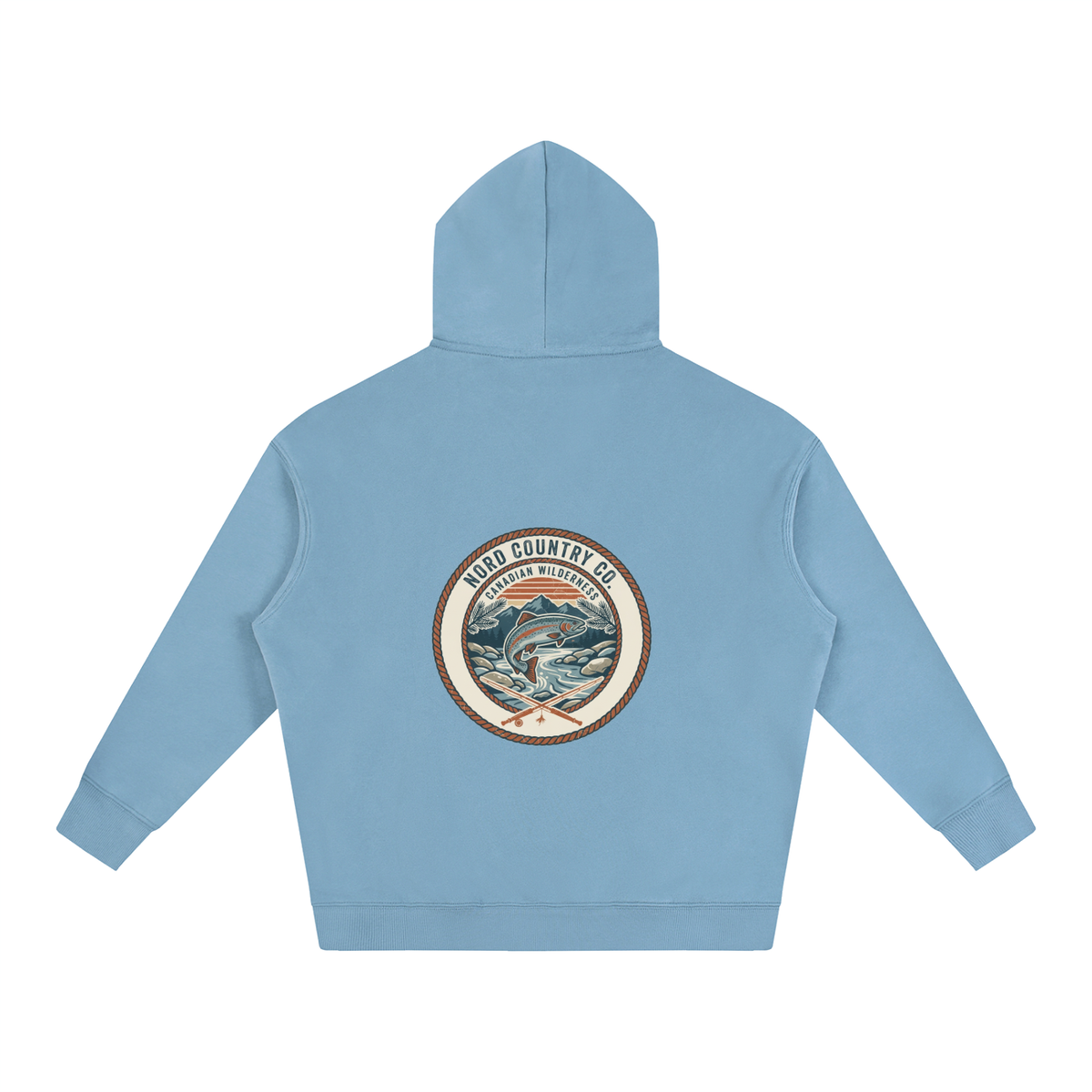 Coton Ouaté Oversize — Badge Pêche Sauvage — coloris