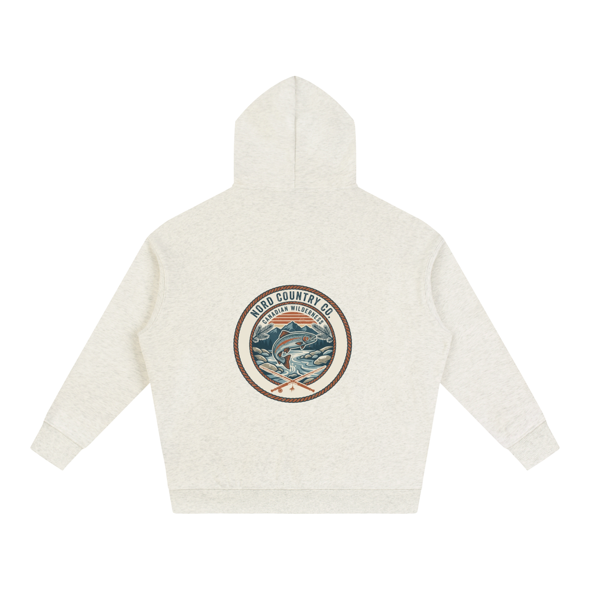 Coton Ouaté Oversize — Badge Pêche Sauvage — coloris