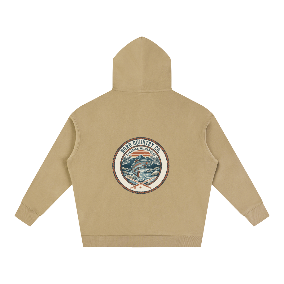 Coton Ouaté Oversize — Badge Pêche Sauvage — coloris