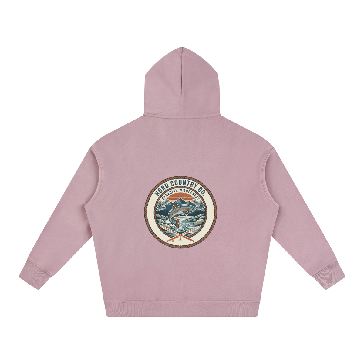 Coton Ouaté Oversize — Badge Pêche Sauvage — coloris