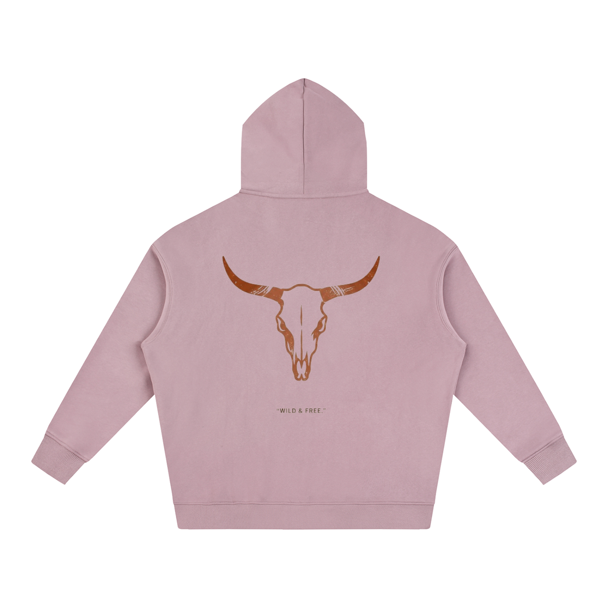 Coton Ouaté Oversize — Crâne de Longhorn Sauvage — coloris