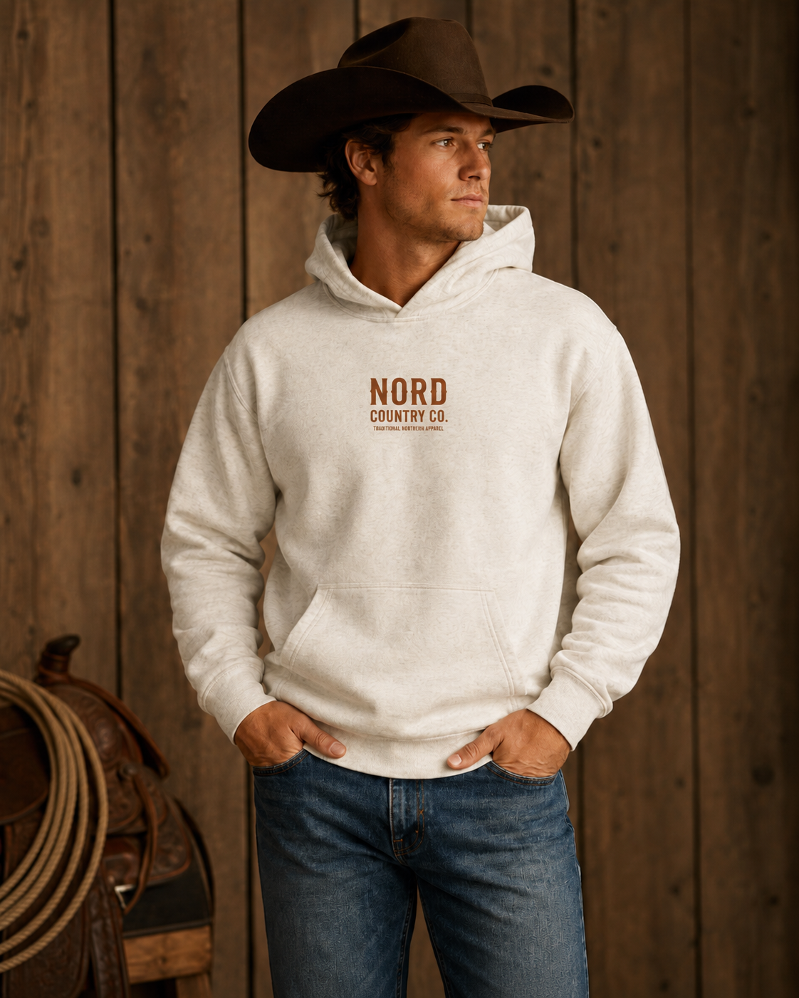 Coton Ouaté Oversize — Logo Nord Country Co.