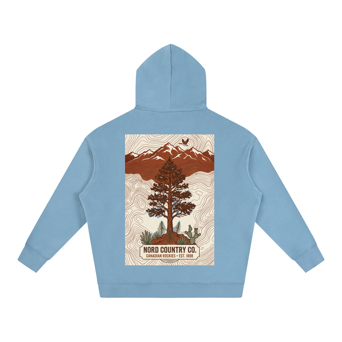 Coton Ouaté Oversize — Rocheuses Canadiennes — coloris