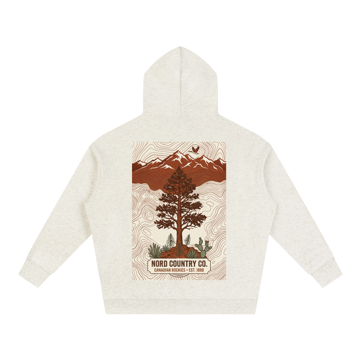 Coton Ouaté Oversize — Rocheuses Canadiennes — coloris