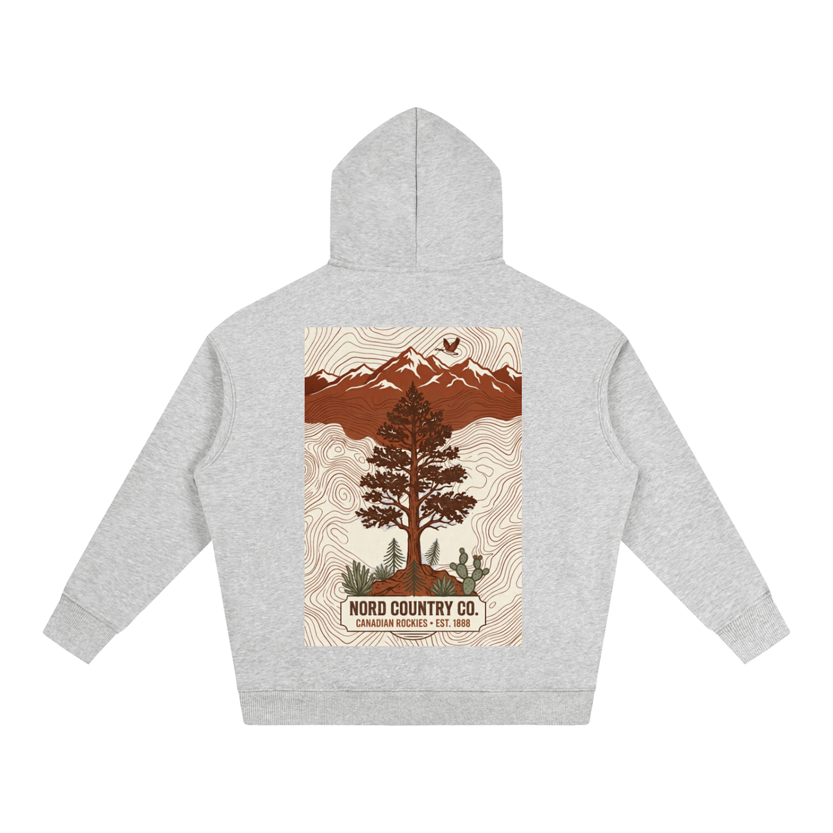 Coton Ouaté Oversize — Rocheuses Canadiennes — coloris