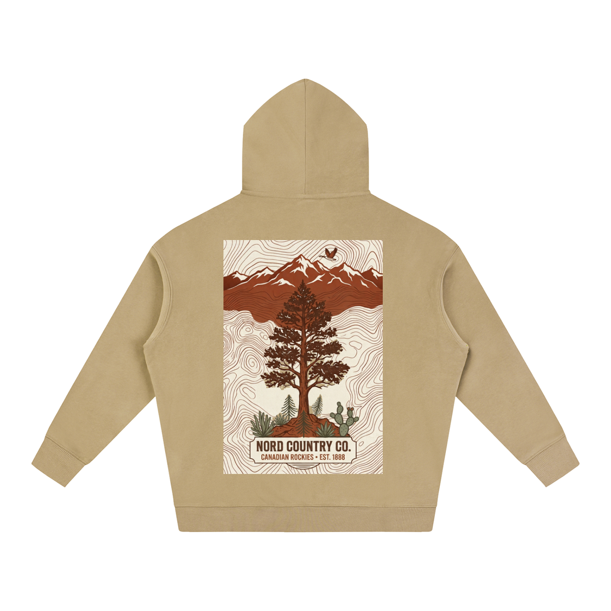 Coton Ouaté Oversize — Rocheuses Canadiennes — coloris
