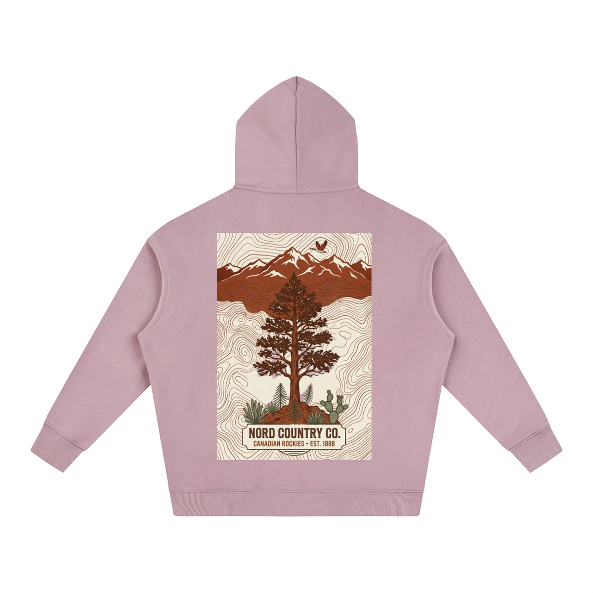 Coton Ouaté Oversize — Rocheuses Canadiennes — coloris