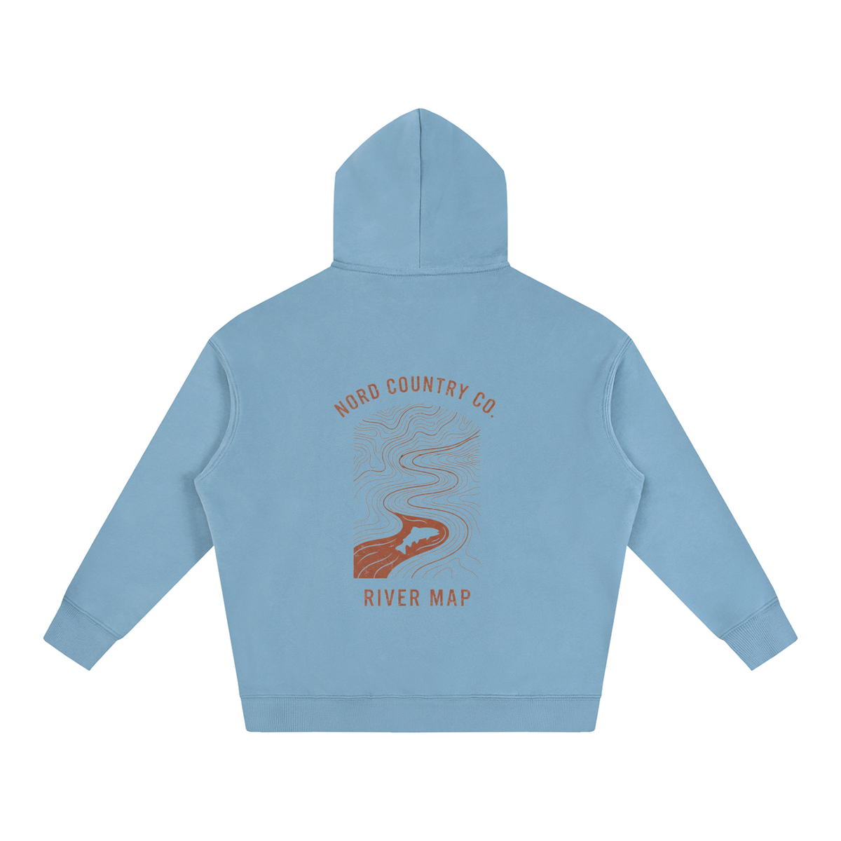 Coton Ouaté Oversize — Carte de Rivière — coloris