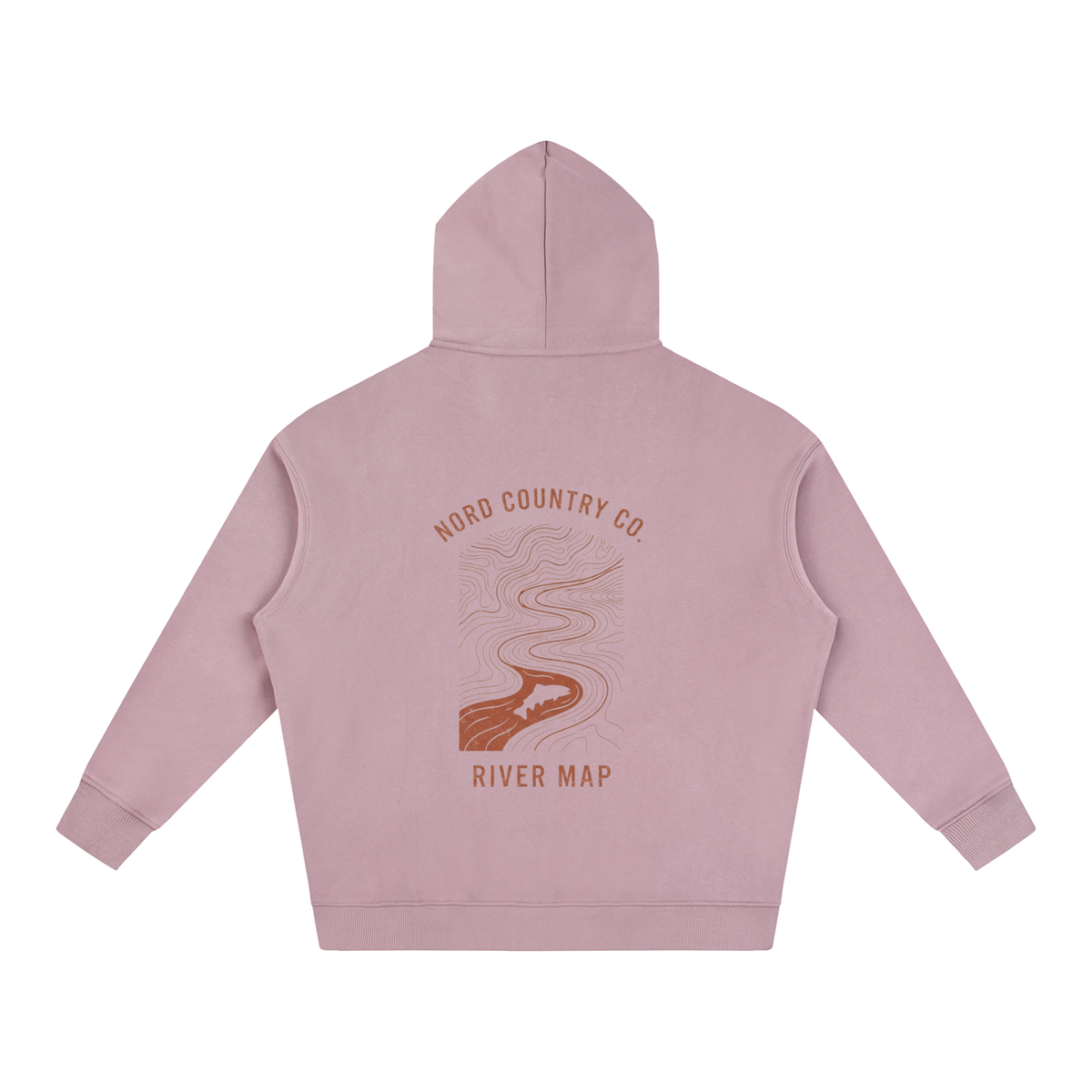 Coton Ouaté Oversize — Carte de Rivière Nord Country Co. — coloris