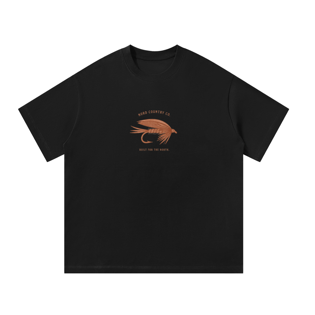 T-shirt Mouche à Pêche — Oversize Built for the North